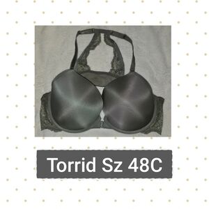 Torrid Gray Lace Bra